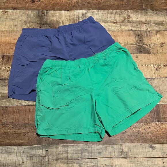 Columbia Women's Bundle 2 Drawstring Packable 5" Shorts Sz M Outdoors Hiking - Picture 1 of 7